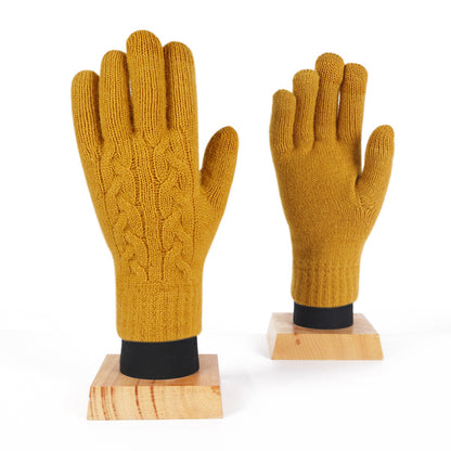 Women's & Men's Winter Warm Touch Screen Knitted Wool Gloves