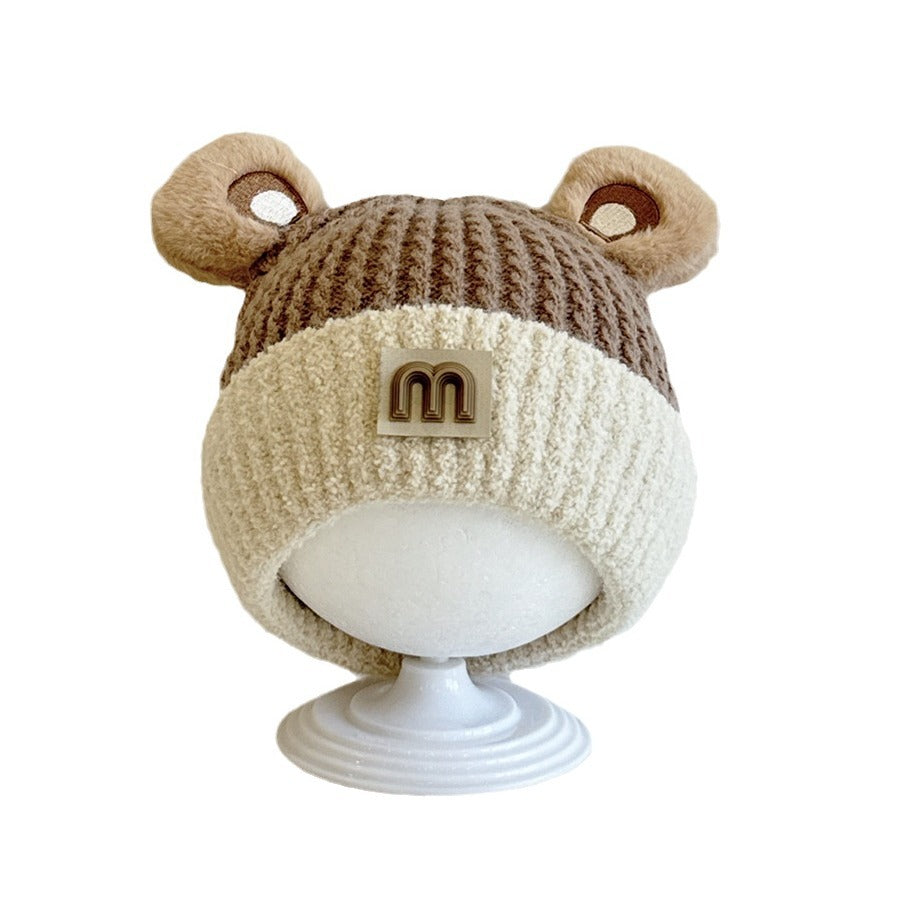 Hat Cute Boys Knitted Sleeve Infant Kids' Headwear