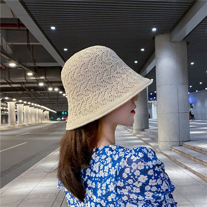 Female Summer Double-sided Bucket Korean Style Versatile Hats & Caps