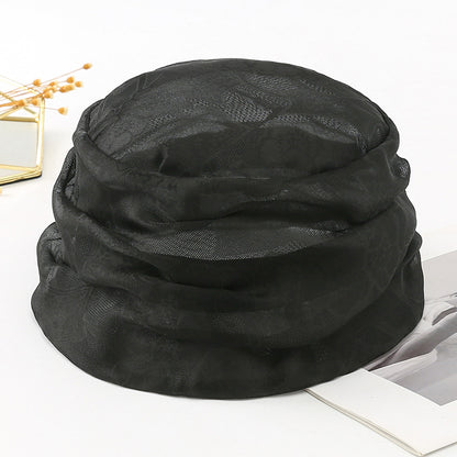 Women's Silk Mulberry Hat Flower Rose Sun Top Hats & Caps