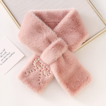 Plush Faux Rabbit Fur Winter Thickened Scarfs