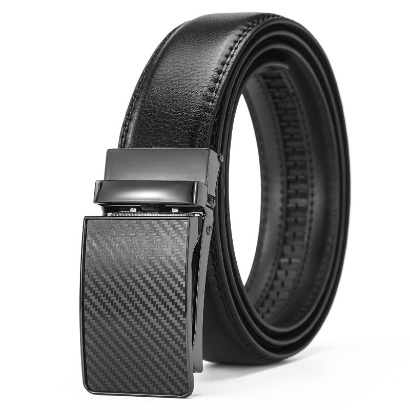 Men's Leather Real Cowhide Business Comfort Click Belts