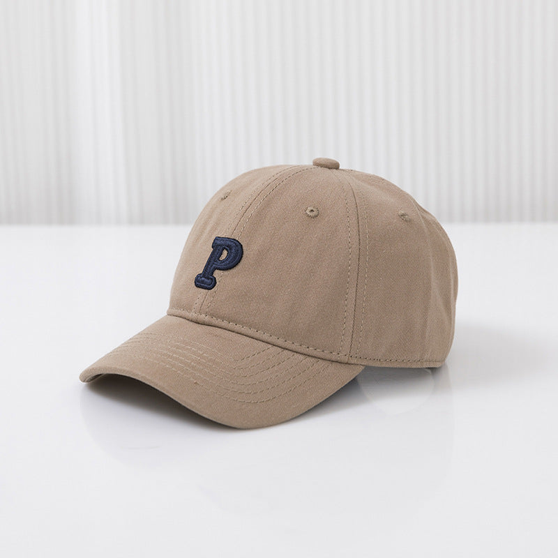 P Letter Sun Protection Hat Thin Kids' Headwear