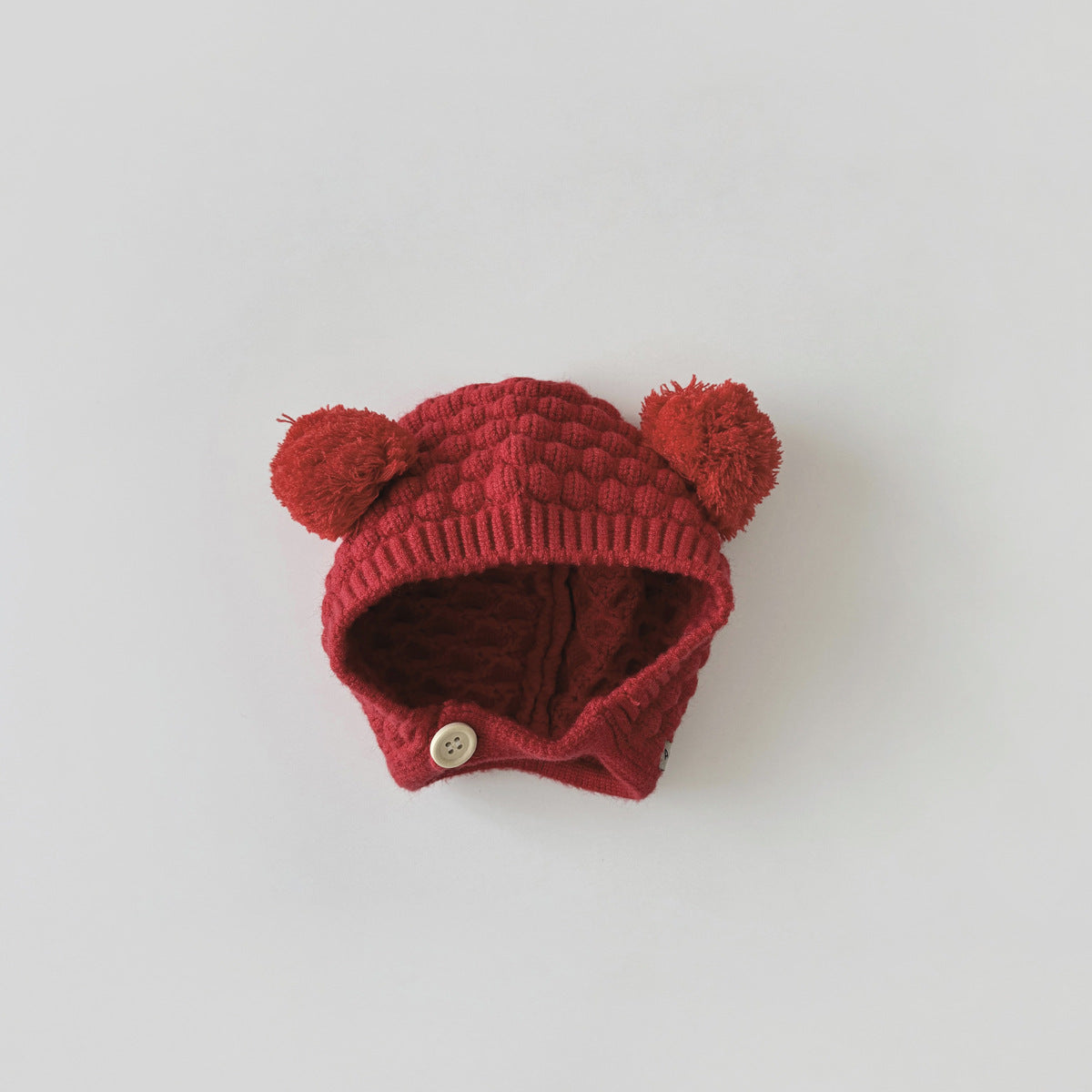 Hat Cute Infants Ball Earflaps Woolen Kids' Headwear