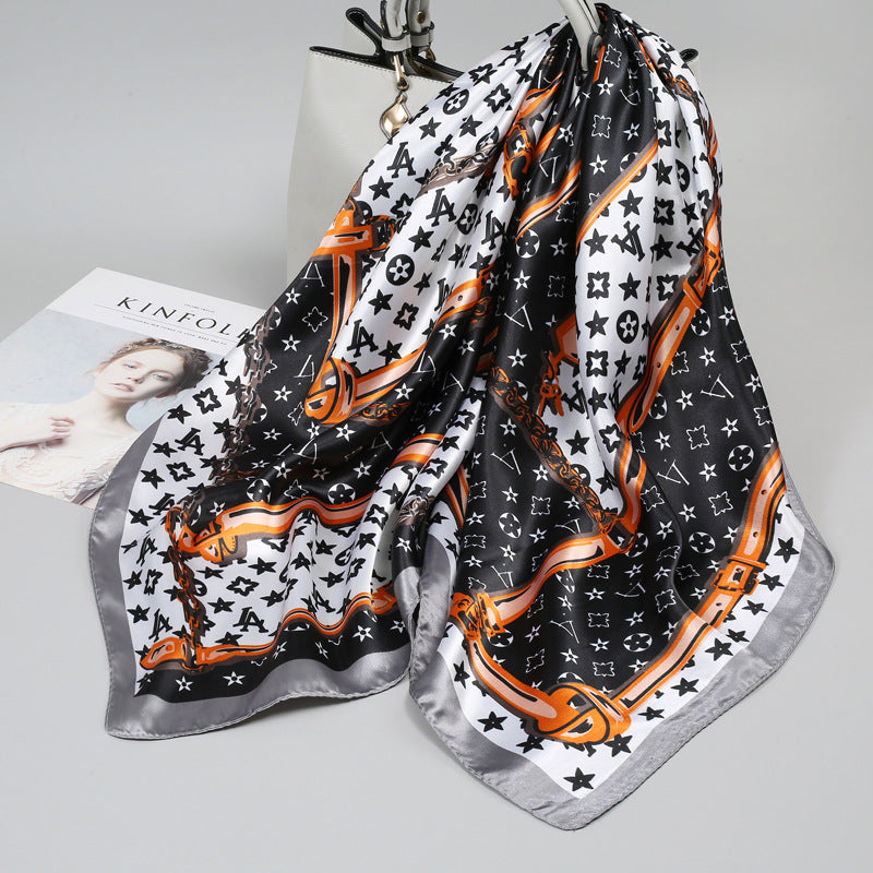 Large Kerchief Printed Female Mother's Outer Scarfs