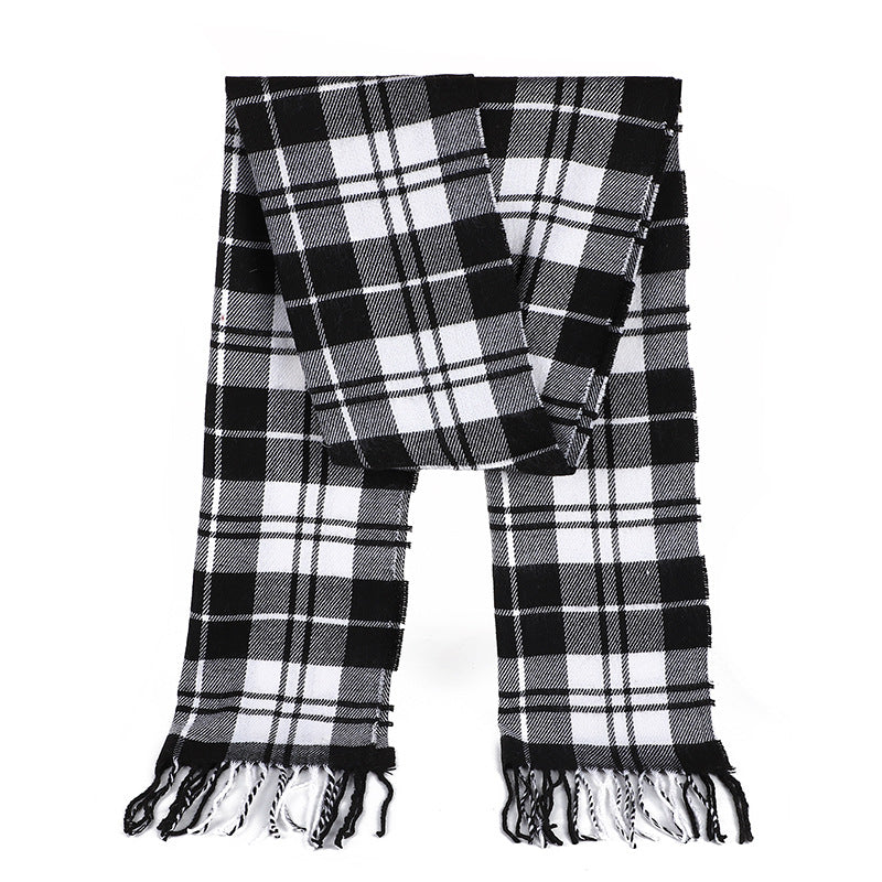 Men's Thin Gift Cashmere Jacquard Thick Scarfs