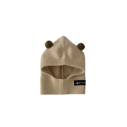 One-piece Super Cute Bear Warm Earflaps Kids' Headwear