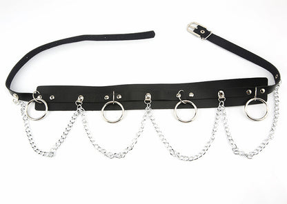 Women's Dark Chain Punk Hip Hop Gothic Style Fashion Dress Belts