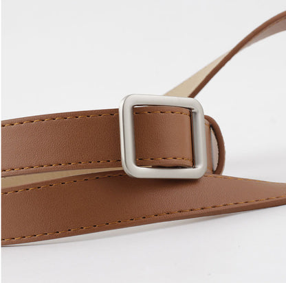 Women's Square Buckle Versatile Simple Retro Decorative Belts