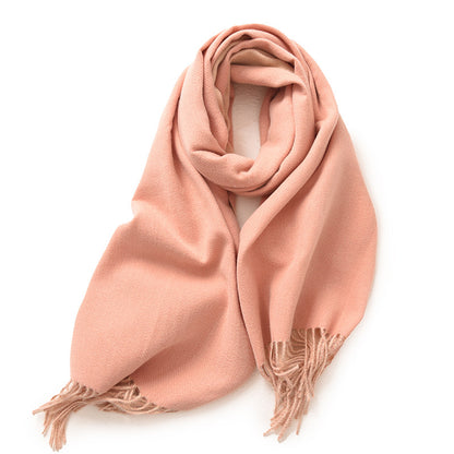 Women's Double-sided Solid Color Macaron Winter Fashion Scarfs