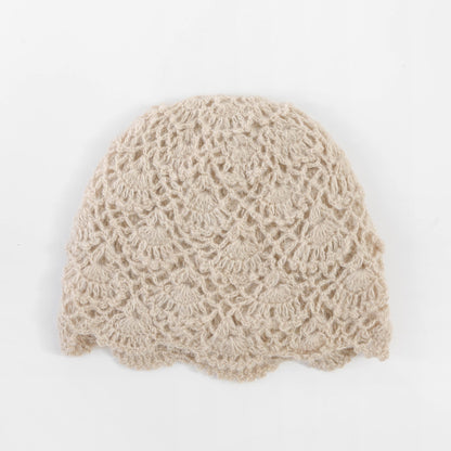 Women's Knitted Woolen Double Layer Thermal Windproof Hats & Caps