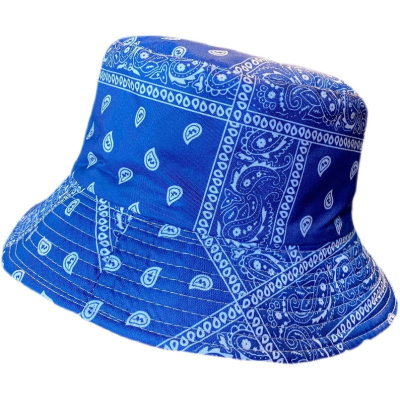 Trendy Paisley Printed Bucket Hat Street Fashion Foldable Hats & Caps