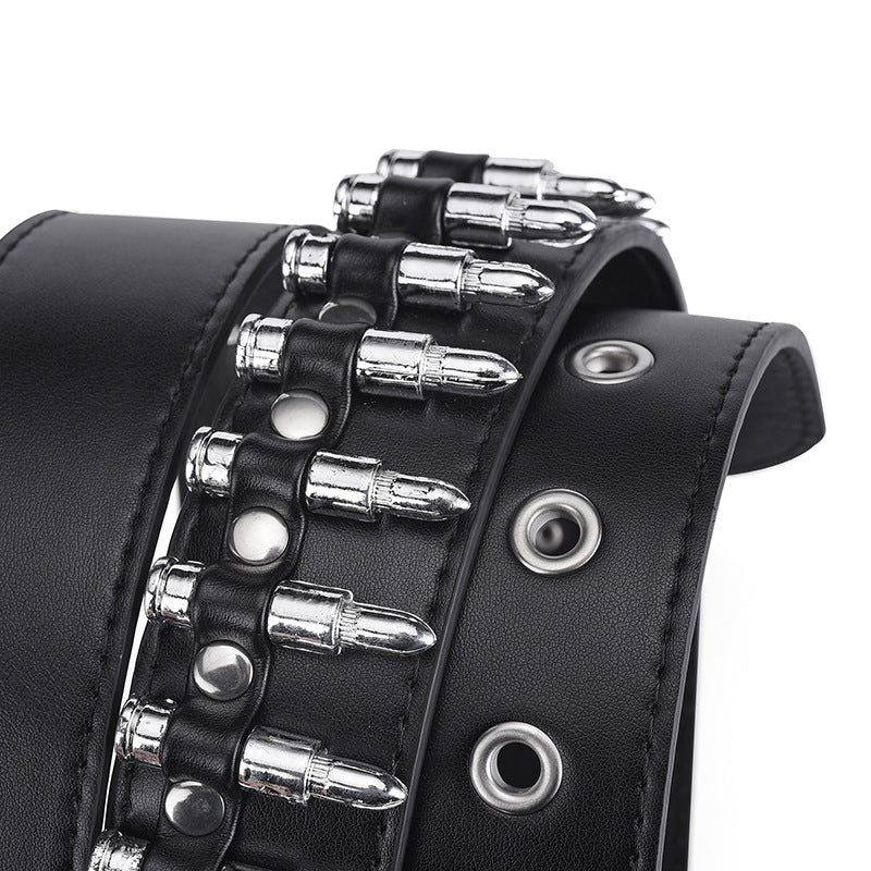 Women's & Men's Fashion Bullet Inlaid Personality Punk Decoration Belts