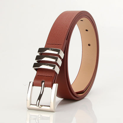 Women's Fashion Trend Classic Square Pinhole Jeans Belts