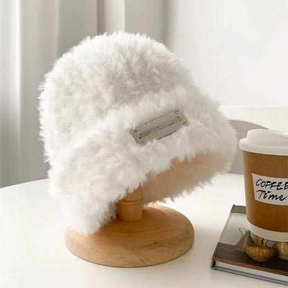 Women's Warm Hat Plush Bonnet Imitation Fur Hats & Caps