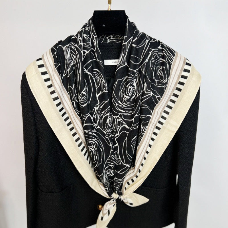 Korean Style Cotton Linen Thin Cape Scarfs