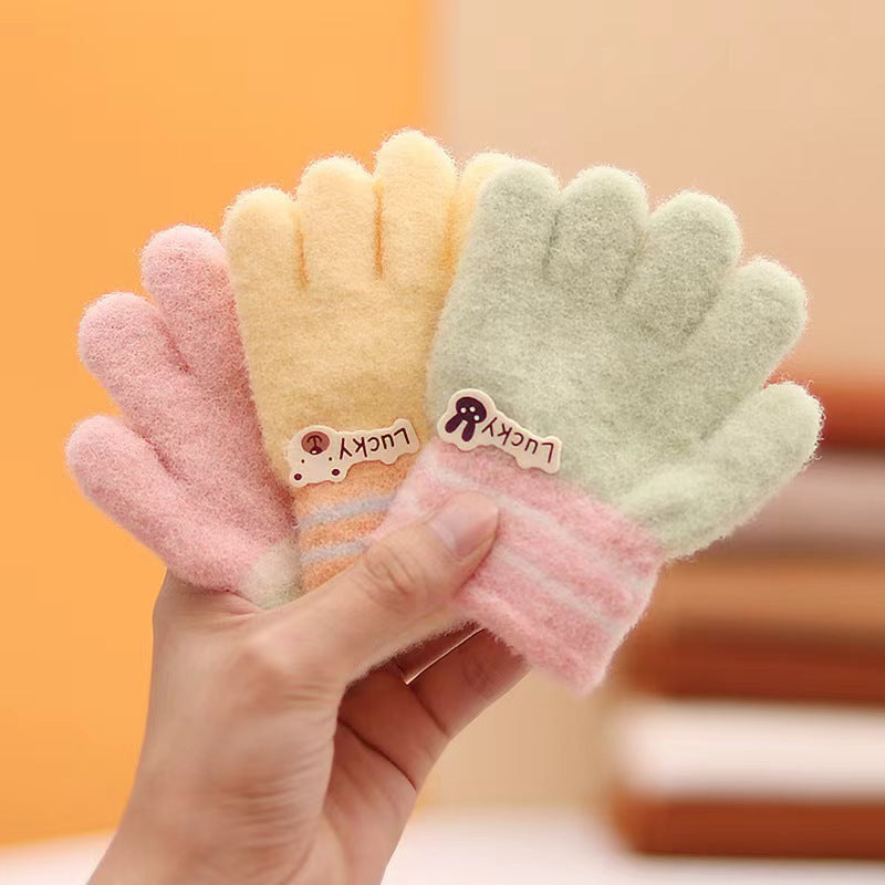 Children's Keep Warm Winter Toddler Thickened Cute Gloves