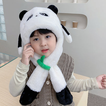 Children's Ears Moving Plush Bonnet One-piece Will Kids' Headwear