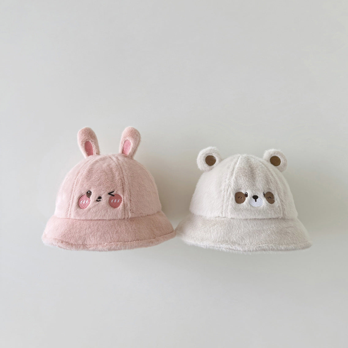 Children's Hat Cute Super Plush Warm Fisherman Kids' Headwear