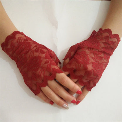 Creative Style Lace Fashion Wedding Dress Decoration Half Gloves