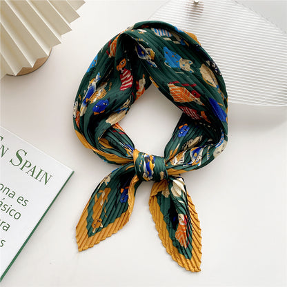 Women's Korean Style Western Fashion Decorative Professional Small Scarfs