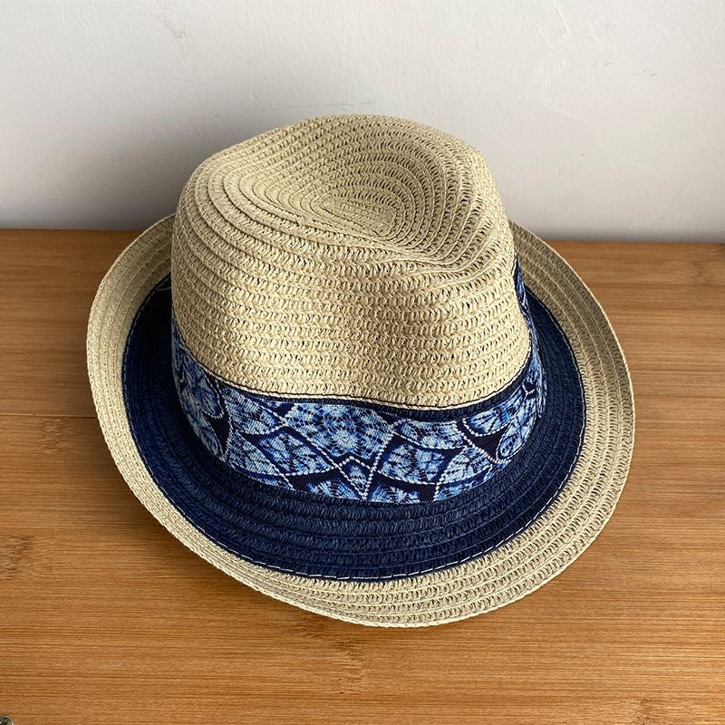 Women's Ethnic Style Big Brim Straw Hat Sun Protection Hats & Caps