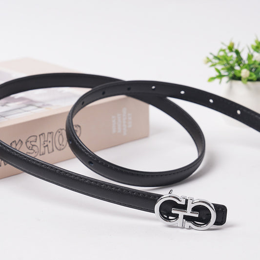 Women's High-grade Jeans Decorative Black Suit Fashion Belts