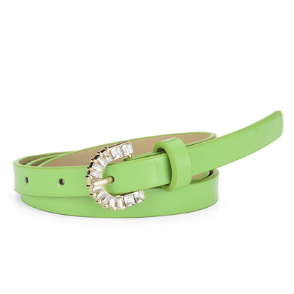 Women's Inlaid Pin Buckle Fashion Candy Color Belts