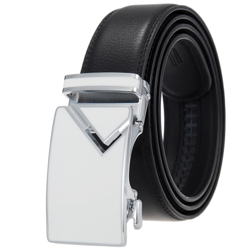 Men's Abrasive Buckle Leather Automatic Fashion Belts