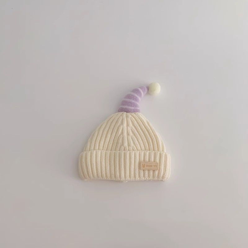 Warm Earflaps Woolen Hat Cute Boys Knitted Thickened Kids' Headwear