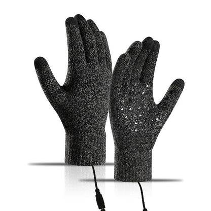 Heating Knitted Winter Warm Touch Screen Gloves