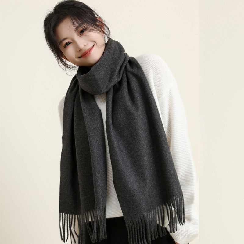 Women's Style Versatile Winter Thickened Business Wool Scarfs