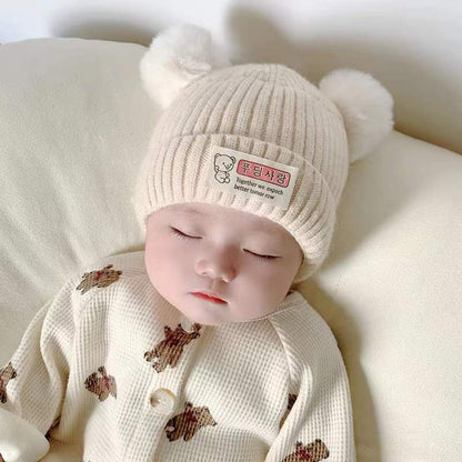 Super Cute Boy Woolen Knitted Warm Kids' Headwear