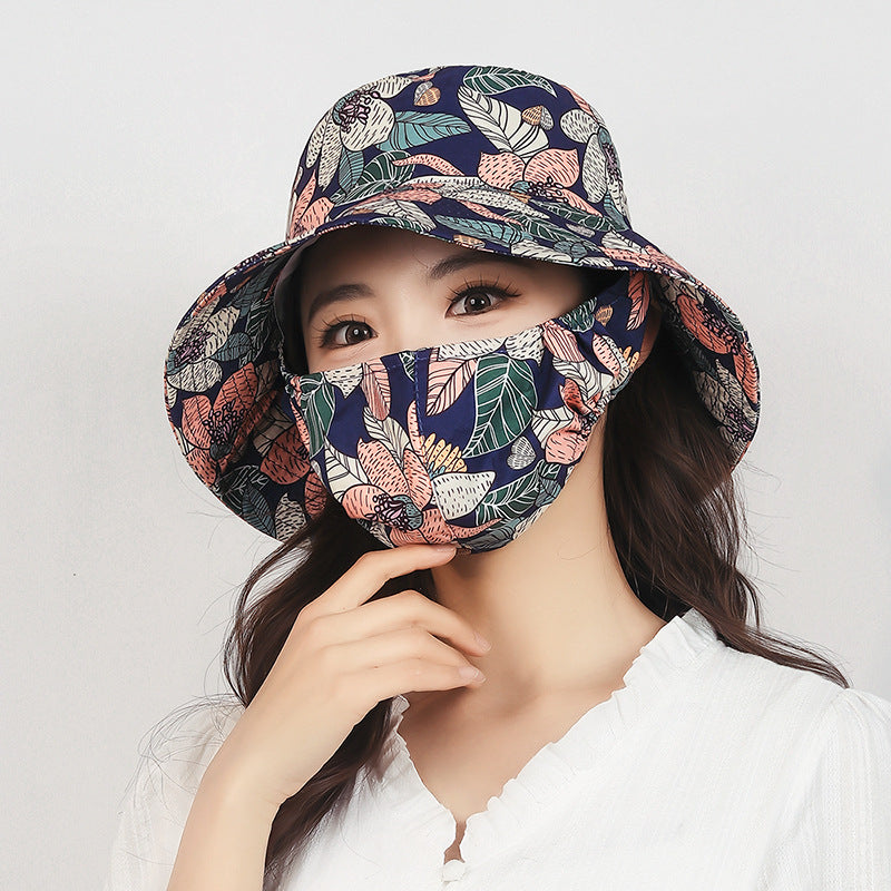 Women's Summer Face Care Full Protection Tea Hats & Caps