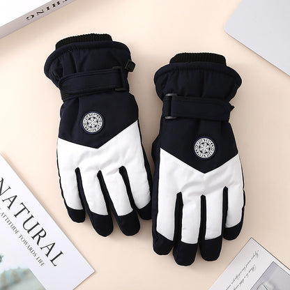 Women's & Men's Skiing Winter Cycling Outdoor Windproof Fleece Lined Padded Gloves