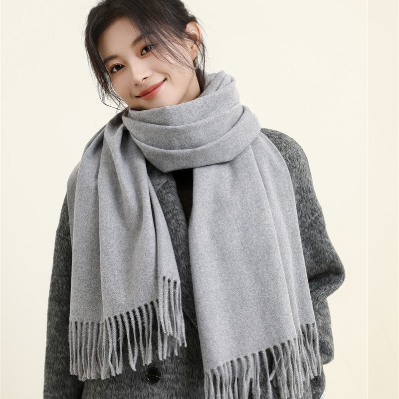 Women's Style Versatile Winter Thickened Business Wool Scarfs