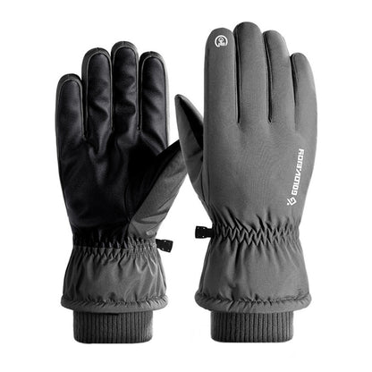 Men's Cycling Outdoor Waterproof Touch Screen Ski Warm With Veet Gloves