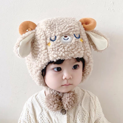 Super Cute Plush Sleeve Boys Infant Kids' Headwear