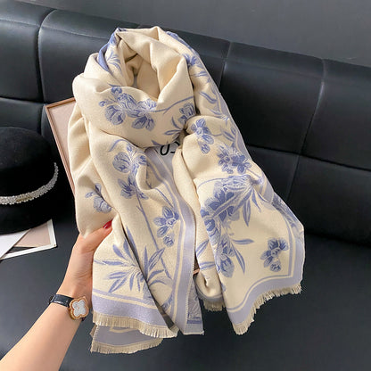 Women's High-grade Winter Mother-in-law Shawl Outer Match Scarfs