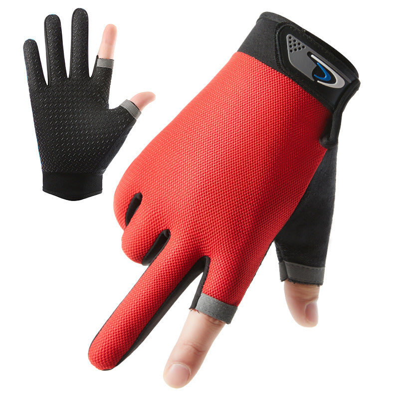 Men's Thin Breathable Cycling Half Finger Driving Gloves