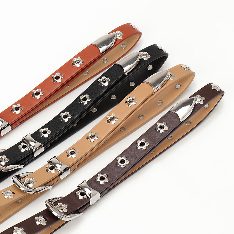 Women's Street Air Eye Sier Buckle Trendy Belts