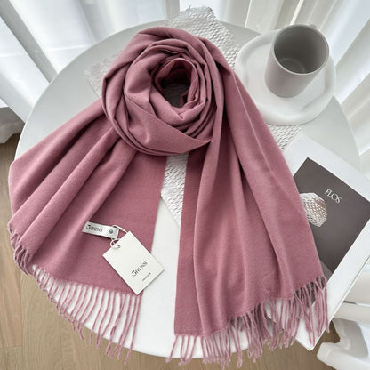 Women's Cashmere Texture Thickened Warm Korean Fashion Scarfs