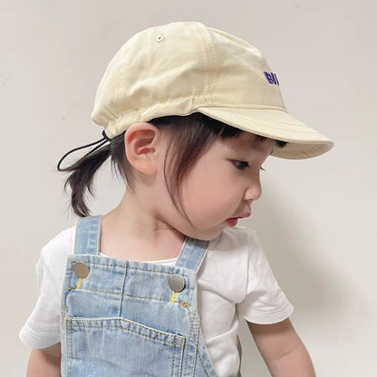 Children's Hat Boys Letter Embroidery Peaked Baseball Kids' Headwear