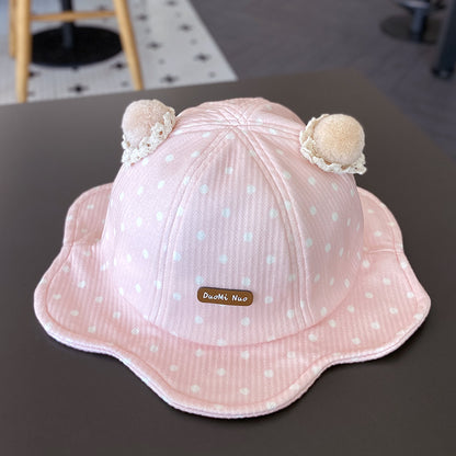 Hat Korean Style Cute Bucket Travel Kids' Headwear