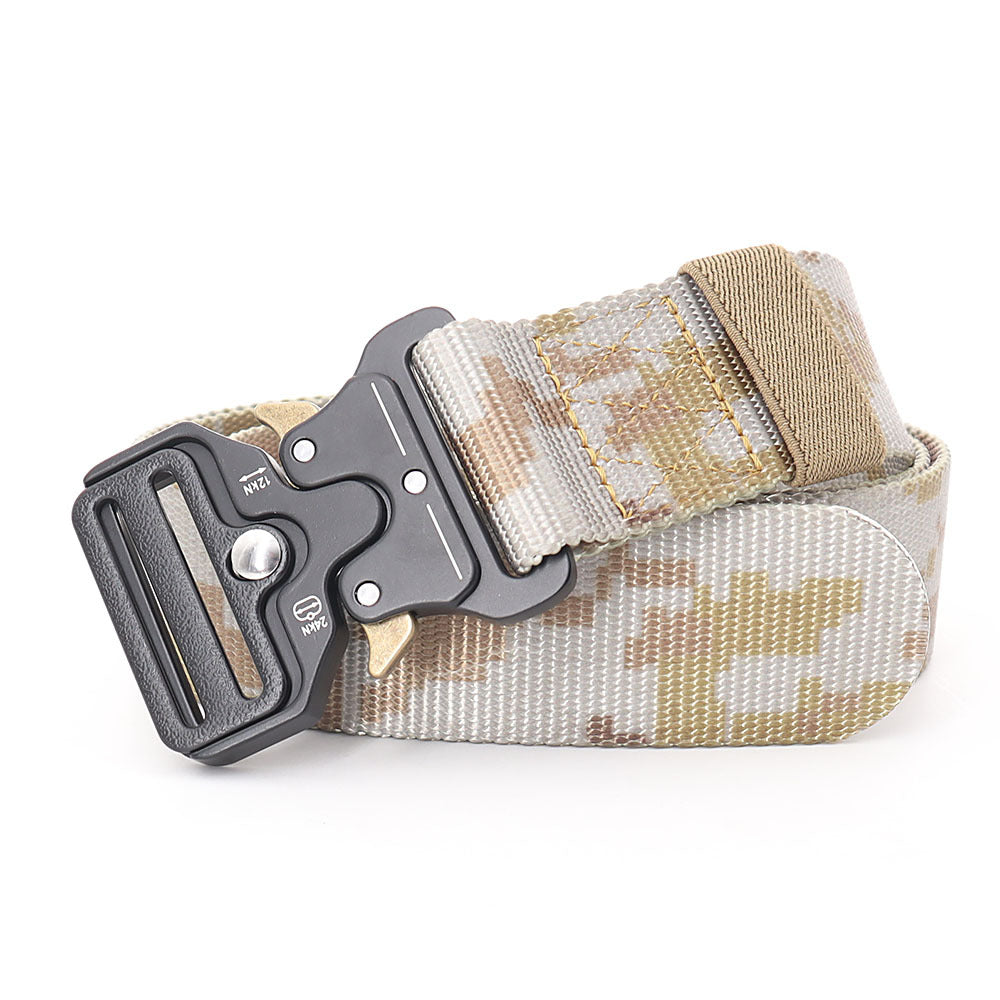 Women's & Men's Outdoor Camouflage Tactical Alloy Canvas Nylon Belts