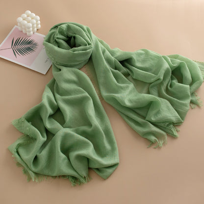 Women's Color Thin High-grade Long Air Conditioning Scarfs