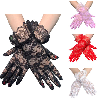 Accessories Black Lace Halloween Party Ball Wedding Dress Gloves