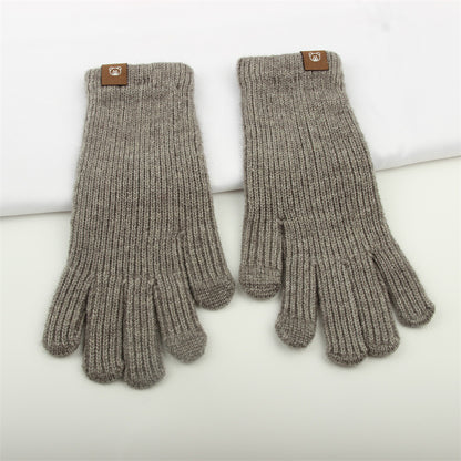 Women's Fashionable Knitted Knitting Wool Winter Warm Lengthened Wrist Gloves