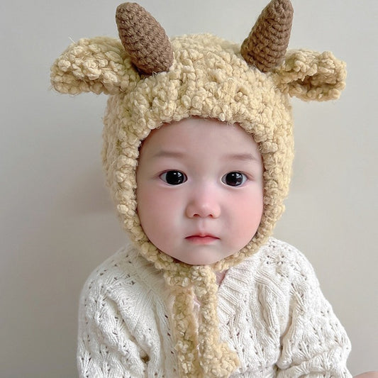 Female Male Super Cute Earflaps Warm Infant Kids' Headwear