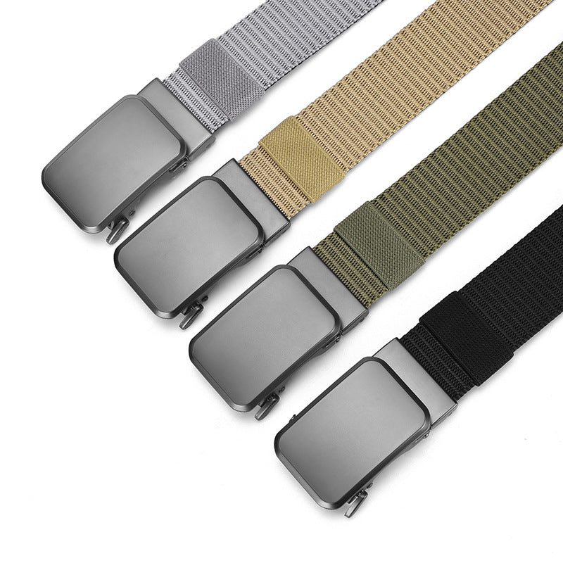 Men's Alloy Buckle Automatic Double-sided Stripe Body Belts